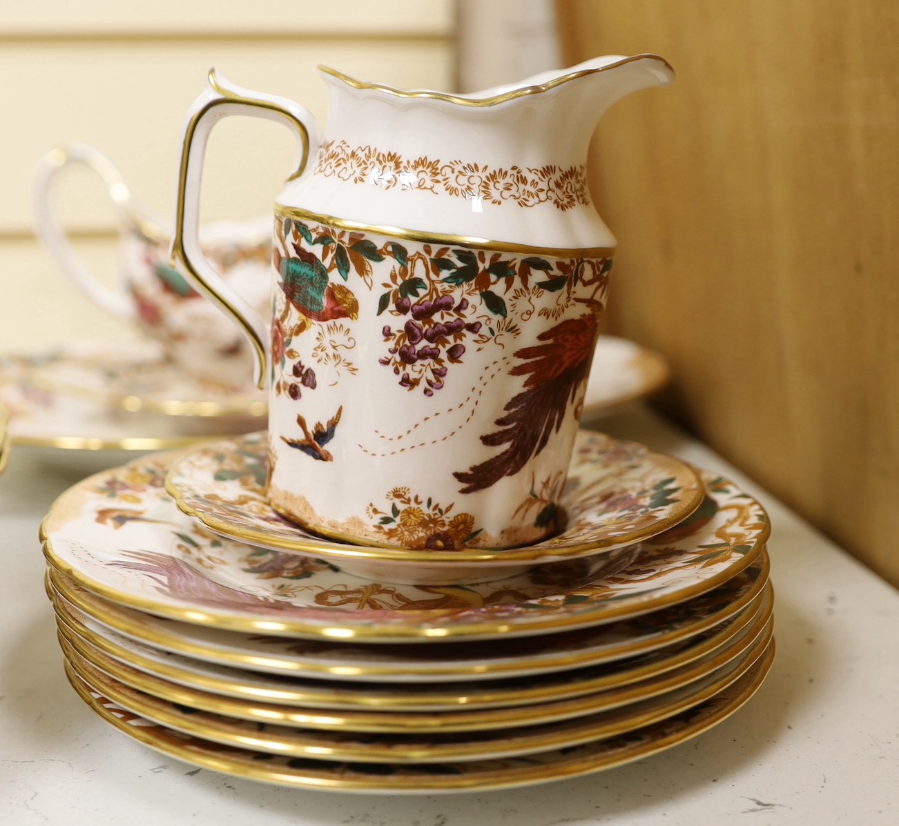 A Royal Crown Derby 'Olde Avesbury' part dinner service